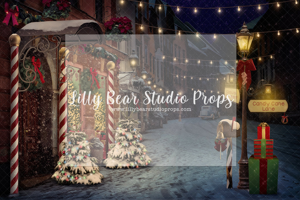 Candy Cane Lane - Lilly Bear Studio Props, christmas, Cozy, Decorated, Festive, Giving, Holiday, Holy, Hopeful, Joyful, Merry, Peaceful, Peacful, Red & Green, Seasonal, Winter, Xmas, Yuletide