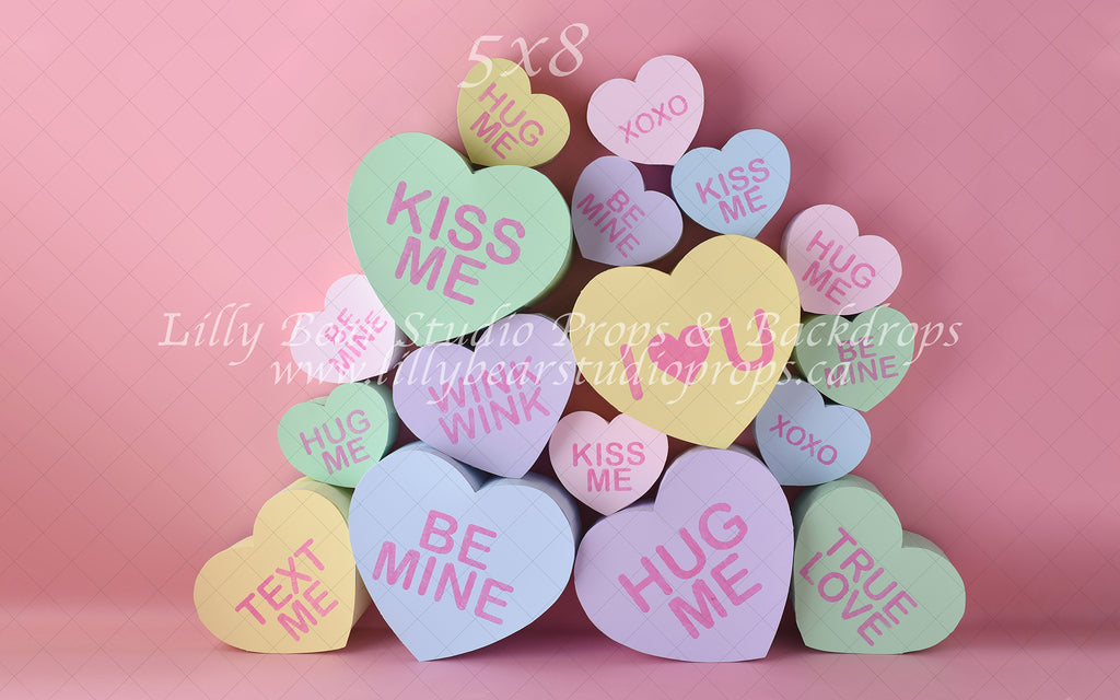 Candy Heart by Fabien Chan Photography sold by Lilly Bear Studio Props, balloon - fabric - FABRICS - girl - girls - hea