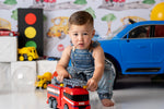Car Town by Lilly Bear Studio Props sold by Lilly Bear Studio Props, blue car - car - car town - Fabric - kids cars - r