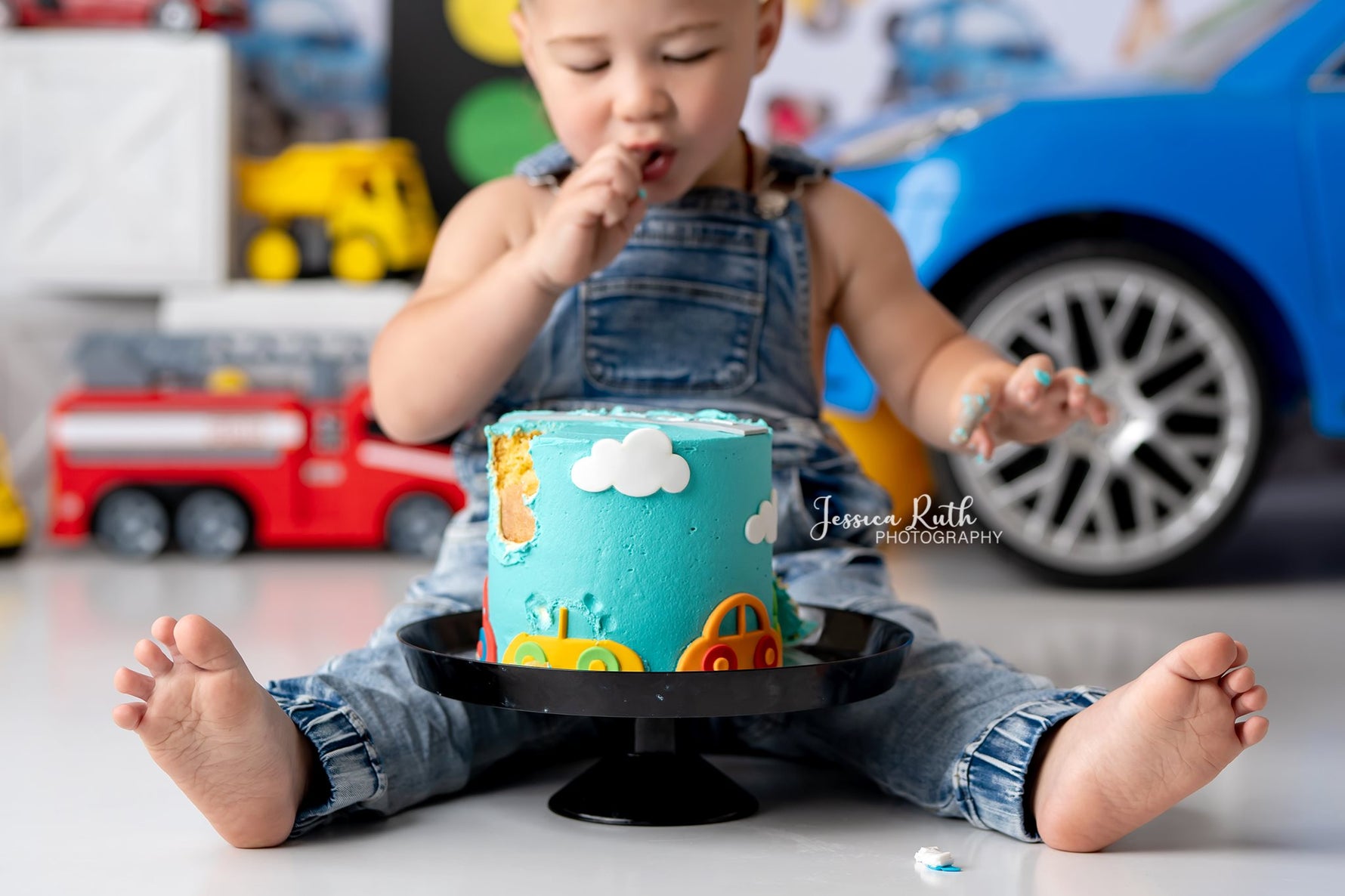 Car Town by Lilly Bear Studio Props sold by Lilly Bear Studio Props, blue car - car - car town - Fabric - kids cars - r