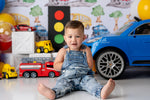 Car Town by Lilly Bear Studio Props sold by Lilly Bear Studio Props, blue car - car - car town - Fabric - kids cars - r