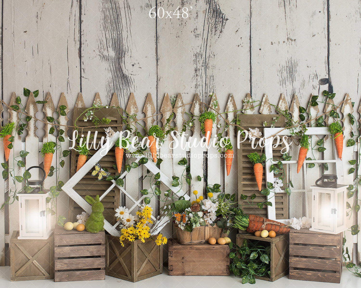 Carrot Garden by Daniella Photography sold by Lilly Bear Studio Props, bunnies - bunny - carrot - carrot garden - carro
