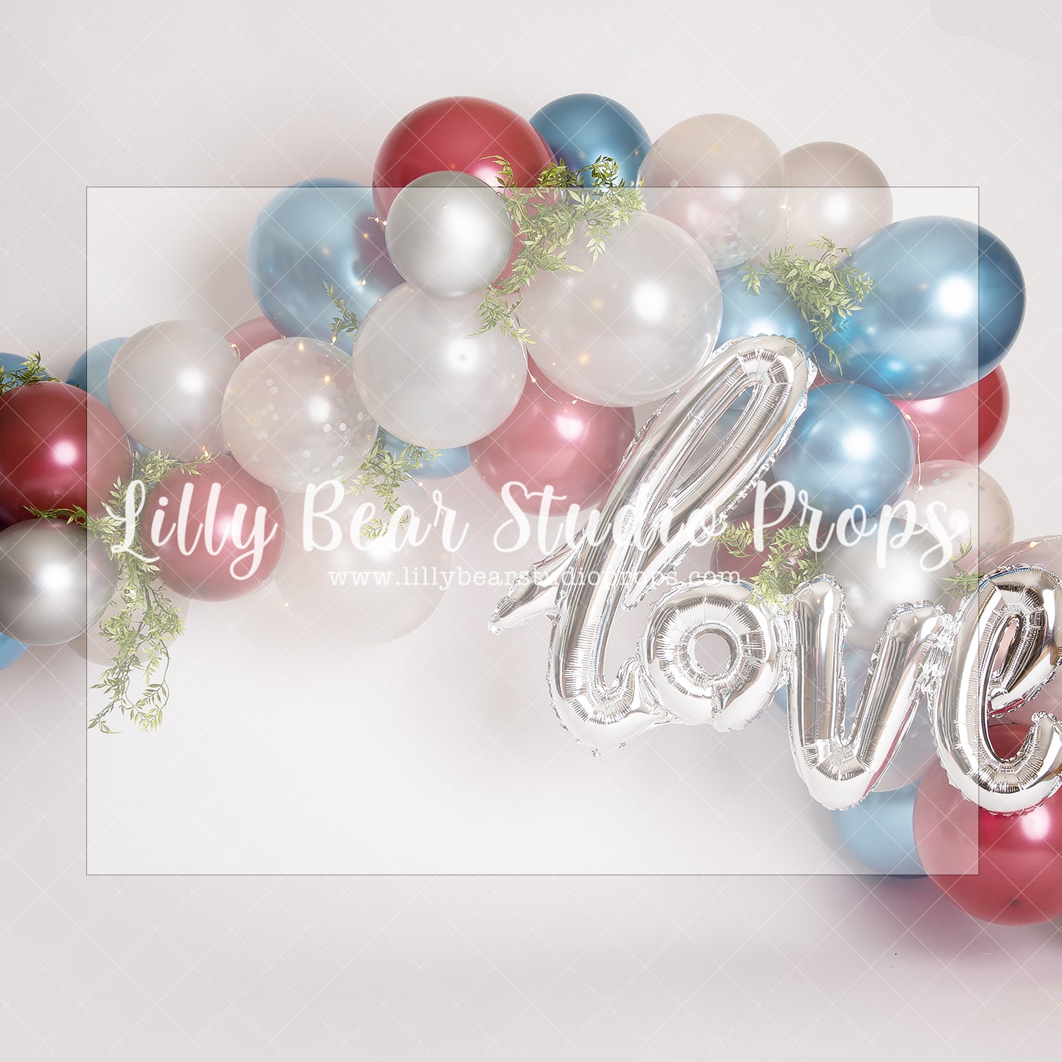 CELEBRATING LOVE - Lilly Bear Studio Props, balloons, balloons and flowers, blue metallic and white balloons, boy, clear balloons, clouds, clouds and stars, FABRICS, flower balloons, girl, girl balloons, gold balloons, heart, love balloon, metallic balloons, metallic gold balloons, metallic pink balloons, pink clouds, valentine