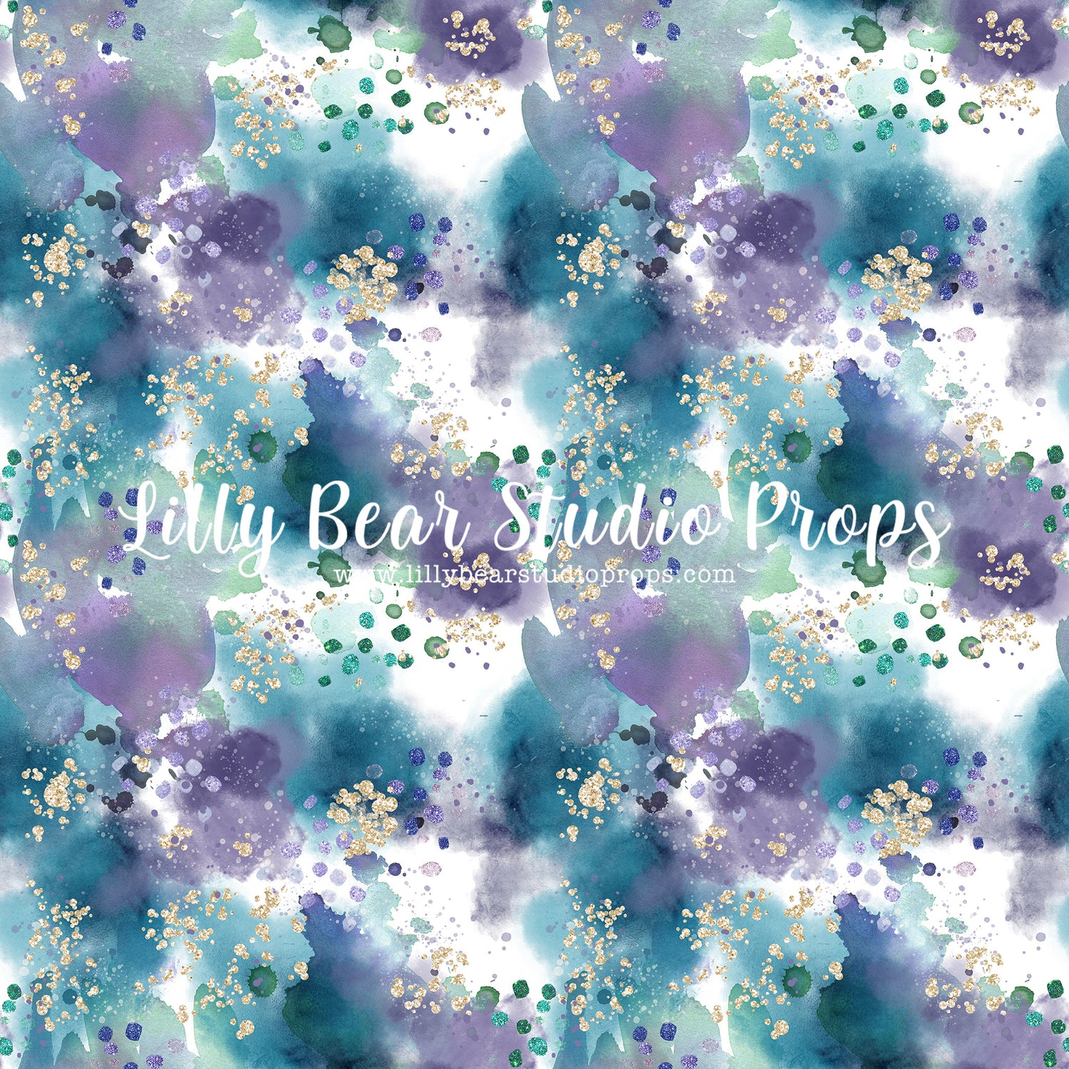 Celeste by Lilly Bear Studio Props sold by Lilly Bear Studio Props, aqua - Fabric - glitter - glitter texture - painted