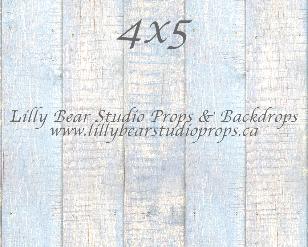 Chalk Blue Vertical Wood Planks Floor - Lilly Bear Studio Props, FABRICS, FLOORS, mat floors