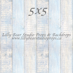 Chalk Blue Vertical Wood Planks Floor - Lilly Bear Studio Props, FABRICS, FLOORS, mat floors