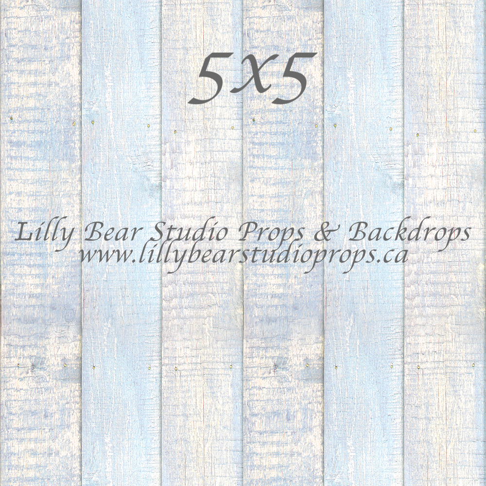 Chalk Blue Vertical Wood Planks Floor - Lilly Bear Studio Props, FABRICS, FLOORS, mat floors