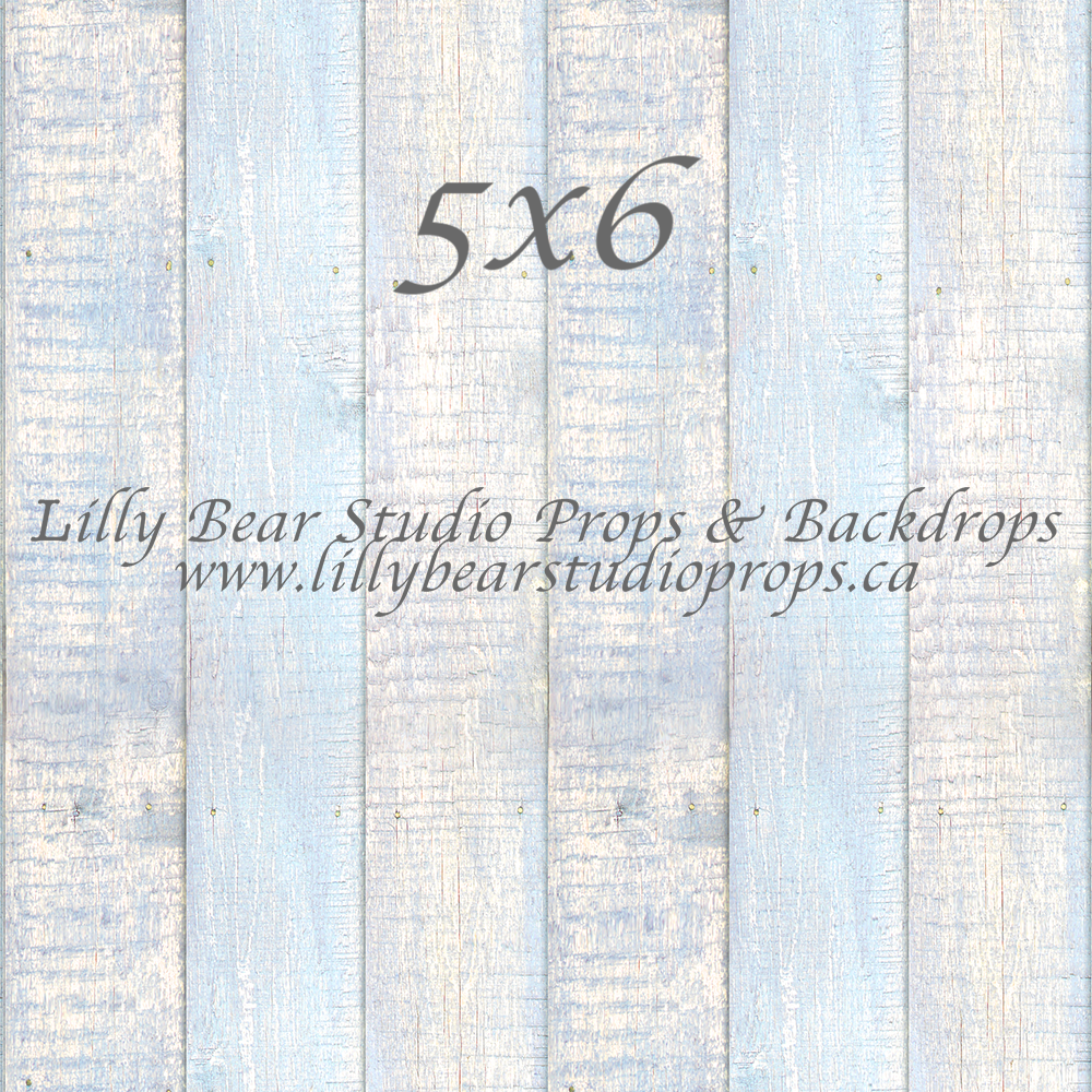 Chalk Blue Vertical Wood Planks Neoprene - Lilly Bear Studio Props, barn, barn wood, blue, chalk wood, dark wood, fabric, FLOORS, LB Pro, mat, poly, pro floor, pro floordrop, rustic wood, vinyl, wood