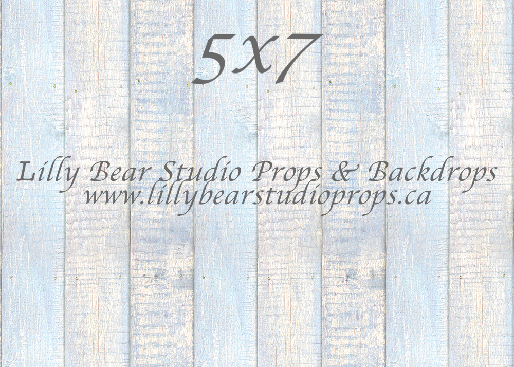 Chalk Blue Vertical Wood Planks Floor - Lilly Bear Studio Props, FABRICS, FLOORS, mat floors