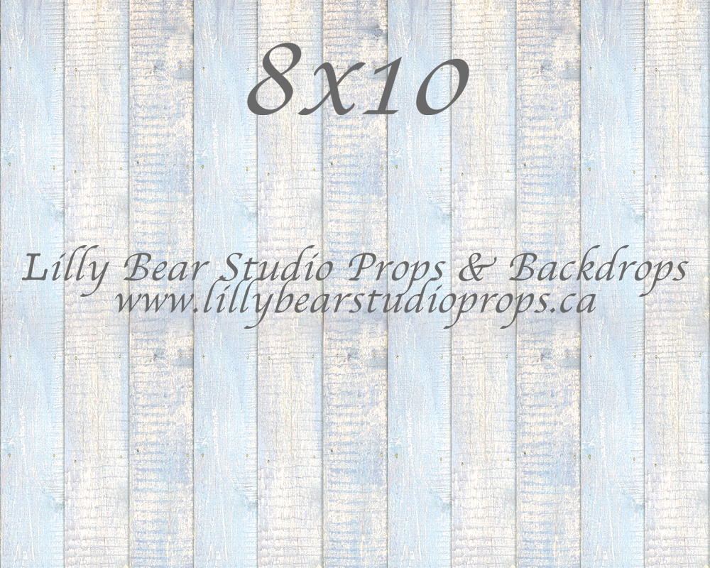 Chalk Blue Vertical Wood Planks Floor - Lilly Bear Studio Props, FABRICS, FLOORS, mat floors