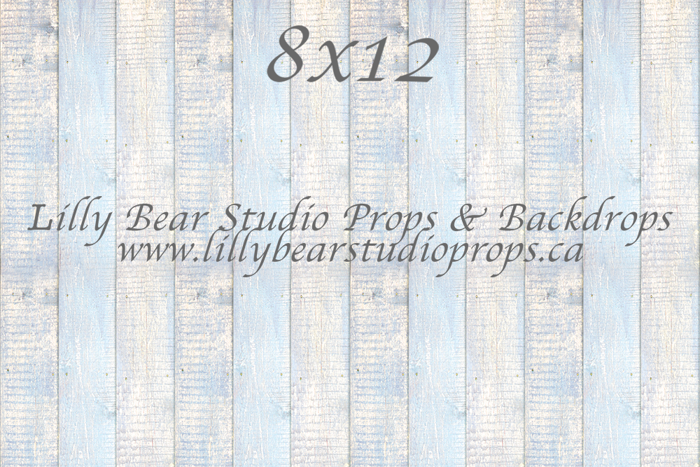 Chalk Blue Vertical Wood Planks Floor - Lilly Bear Studio Props, FABRICS, FLOORS, mat floors