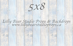 Chalk Blue Vertical Wood Planks Floor - Lilly Bear Studio Props, FABRICS, FLOORS, mat floors
