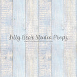 Chalk Blue Vertical Wood Planks Floor - Lilly Bear Studio Props, FABRICS, FLOORS, mat floors