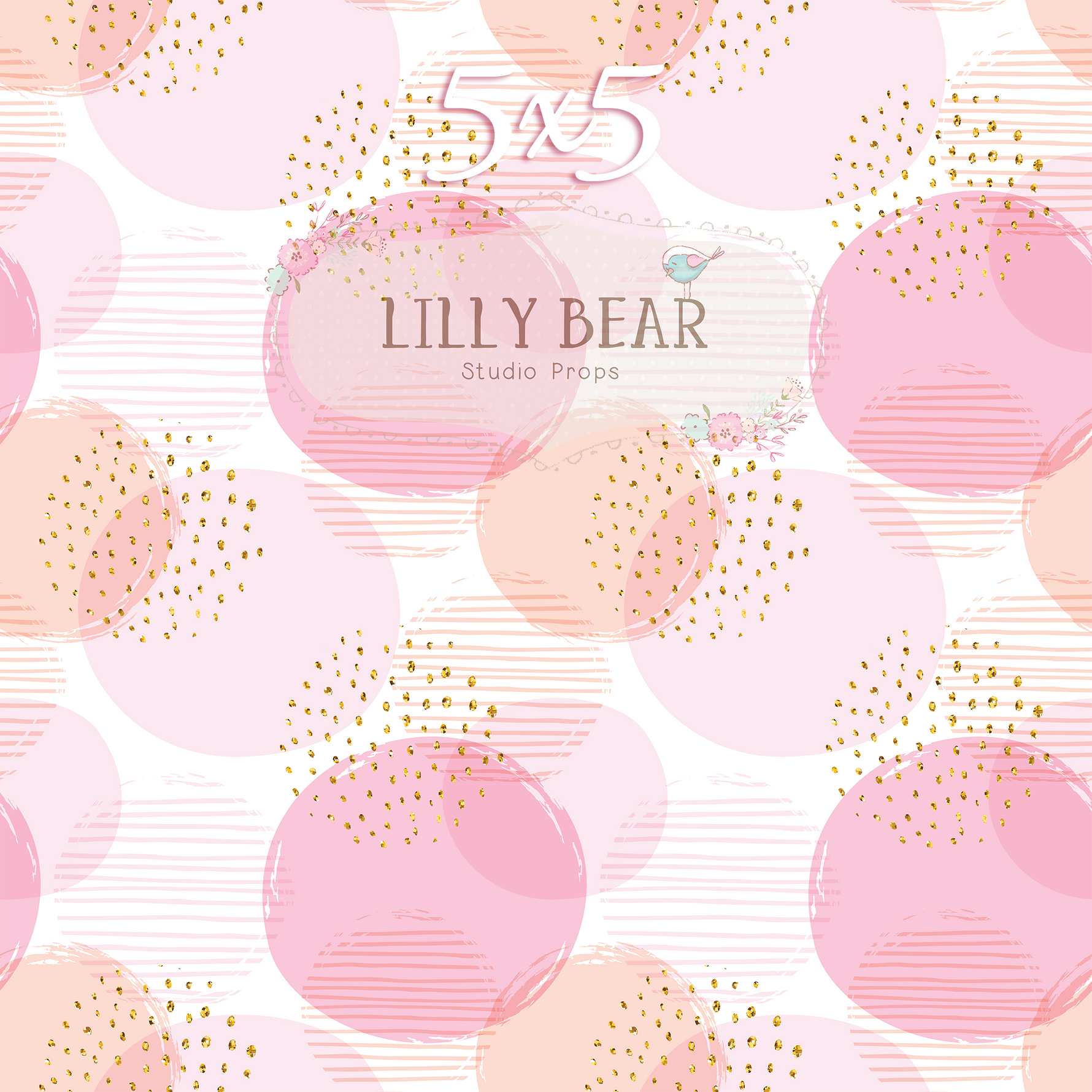 Charmed by Lilly Bear Studio Props sold by Lilly Bear Studio Props, circles - dots - Fabric - FABRICS - girl - lines