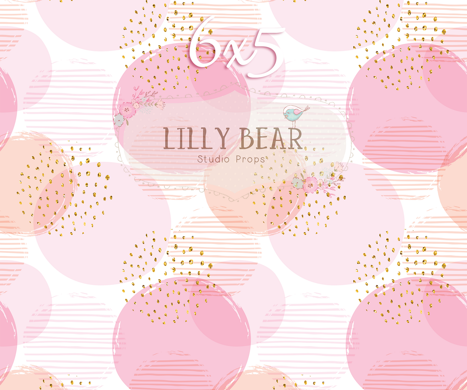 Charmed by Lilly Bear Studio Props sold by Lilly Bear Studio Props, circles - dots - Fabric - FABRICS - girl - lines