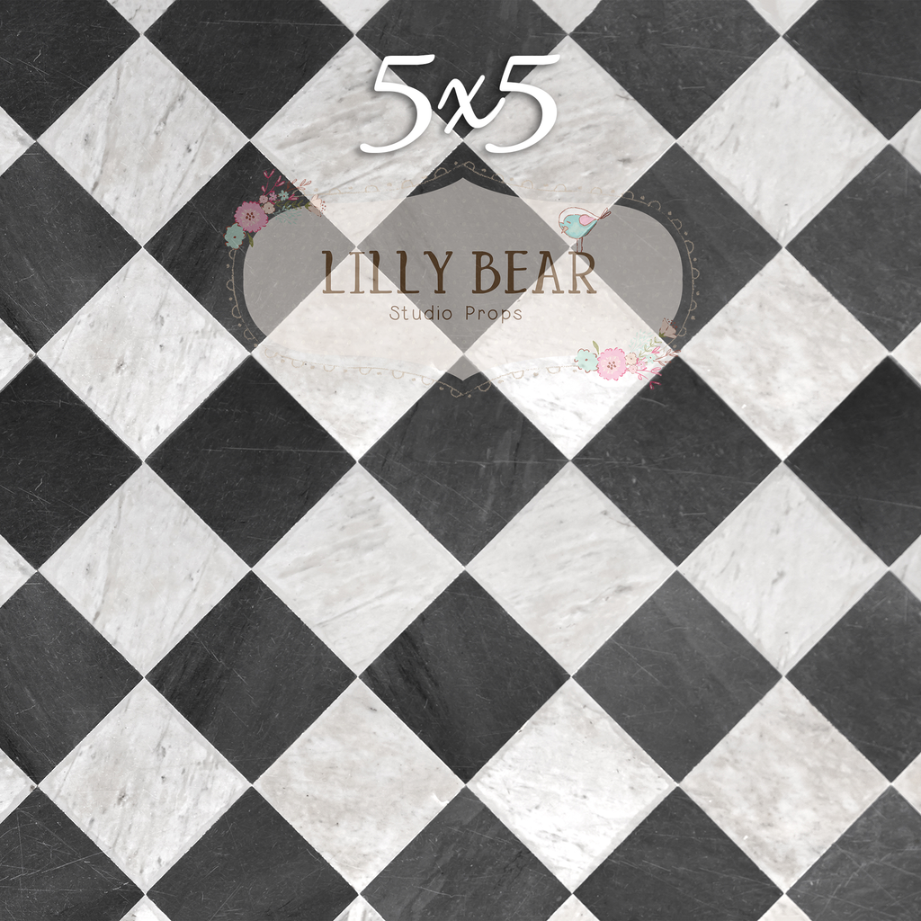 Checkerboard LB Pro Floor by Lilly Bear Studio Props sold by Lilly Bear Studio Props, alice in wonderland - checkerboar
