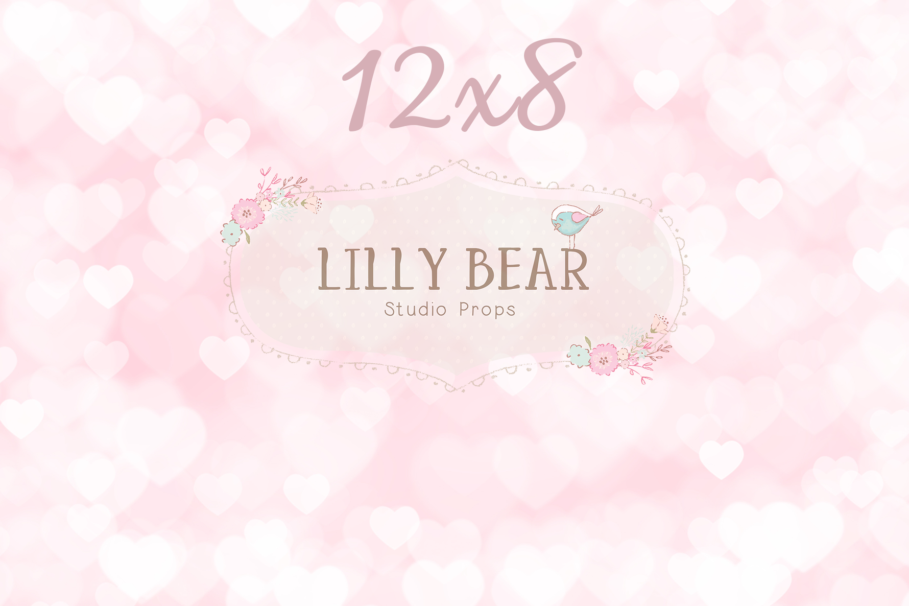 Cherished by Lilly Bear Studio Props sold by Lilly Bear Studio Props, Fabric - FABRICS - heart pattern - hearts - love
