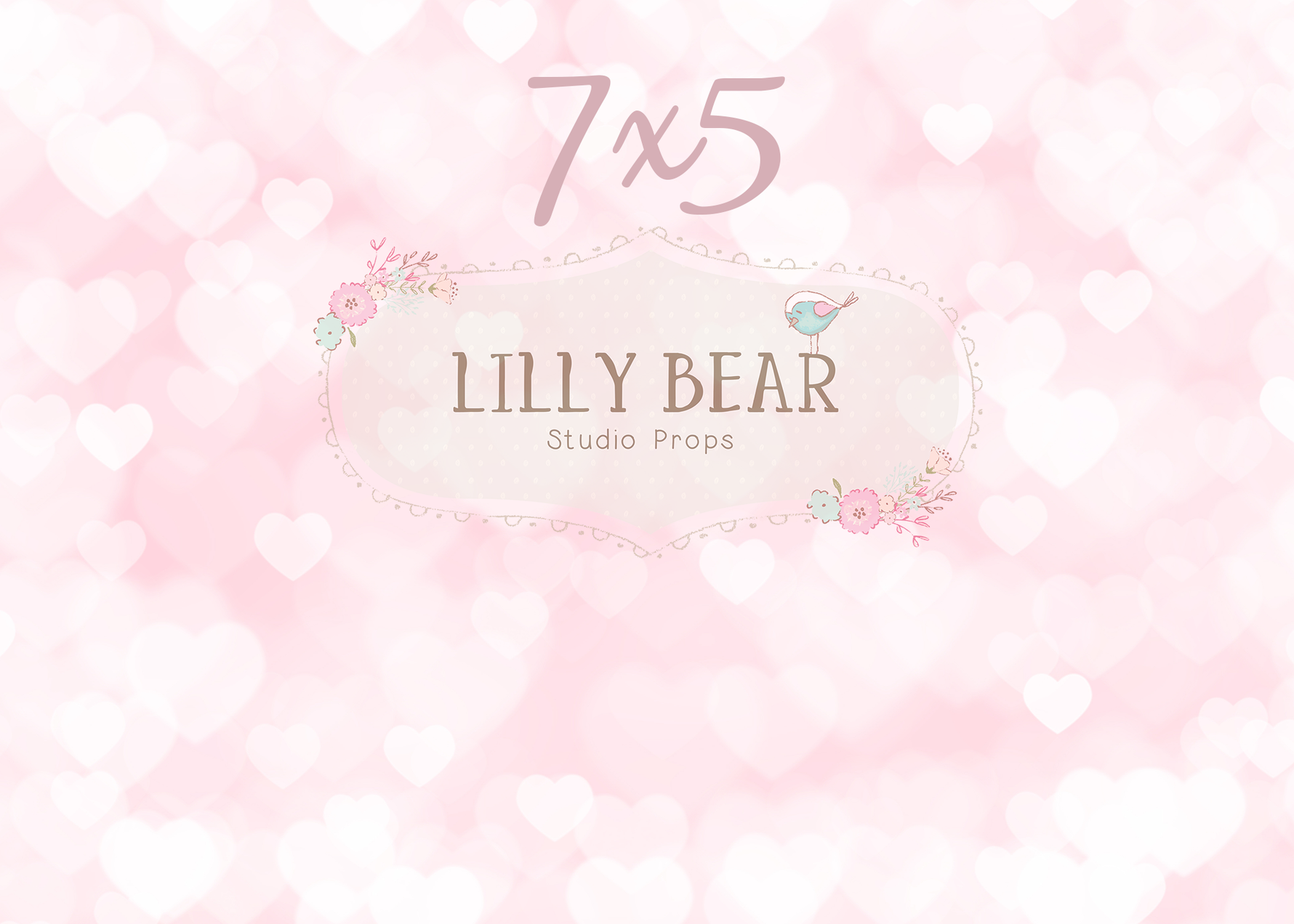 Cherished by Lilly Bear Studio Props sold by Lilly Bear Studio Props, Fabric - FABRICS - heart pattern - hearts - love