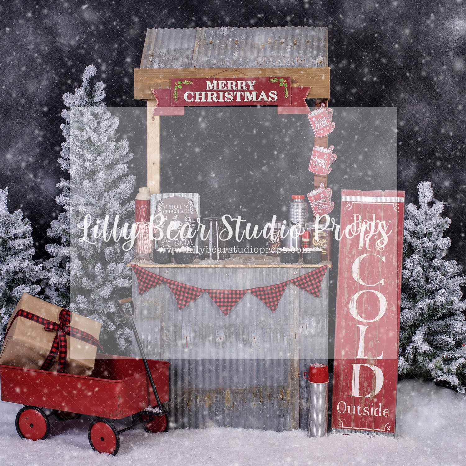 Chilly Cocoa - Lilly Bear Studio Props, christmas, Cozy, Decorated, Festive, Giving, Holiday, Holy, Hopeful, Joyful, Merry, Peaceful, Peacful, Red & Green, Seasonal, Winter, Xmas, Yuletide
