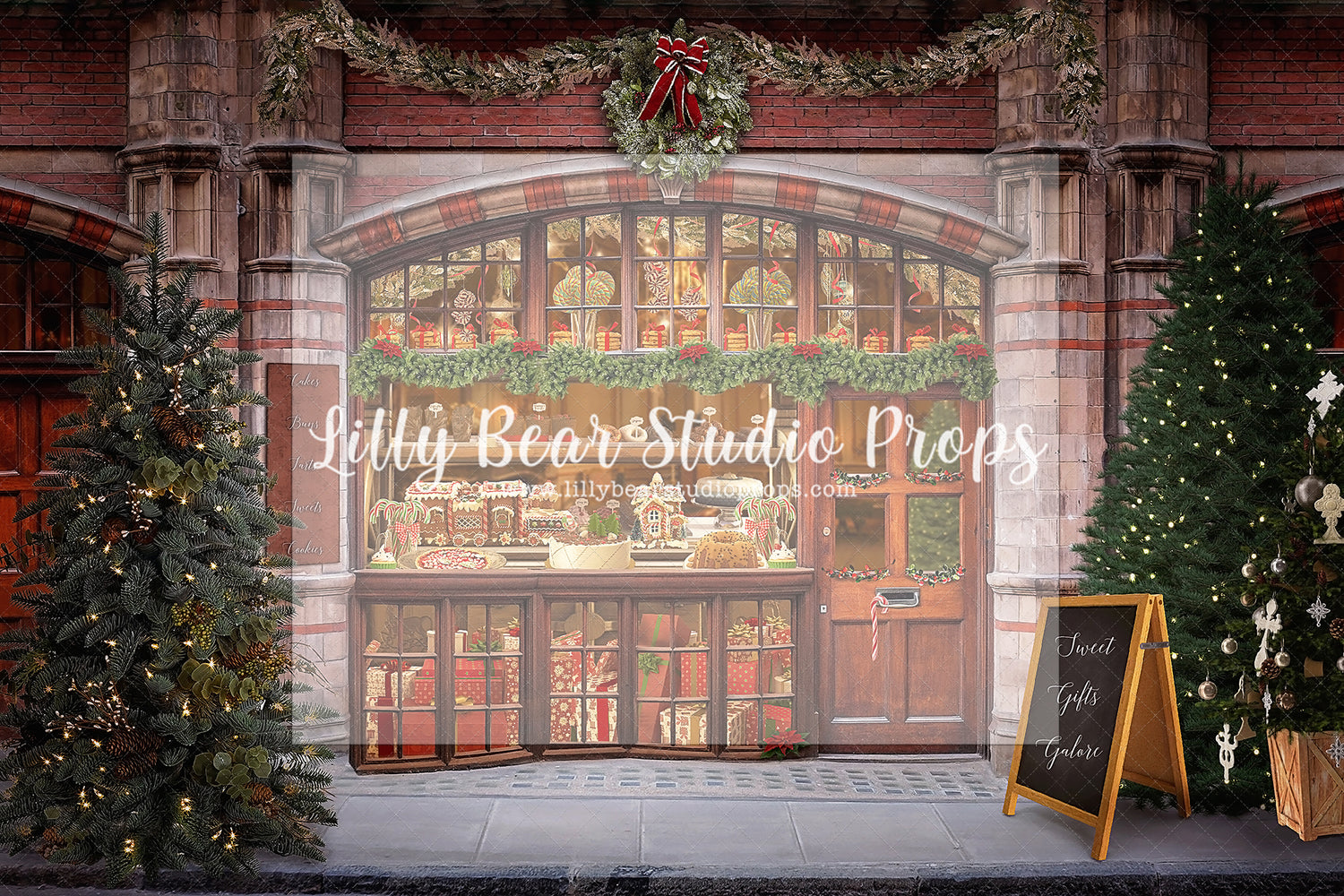 Christmas Bakery - Lilly Bear Studio Props, christmas, Cozy, Decorated, Festive, Giving, Holiday, Holy, Hopeful, Joyful, Merry, Peaceful, Peacful, Red & Green, Seasonal, Winter, Xmas, Yuletide