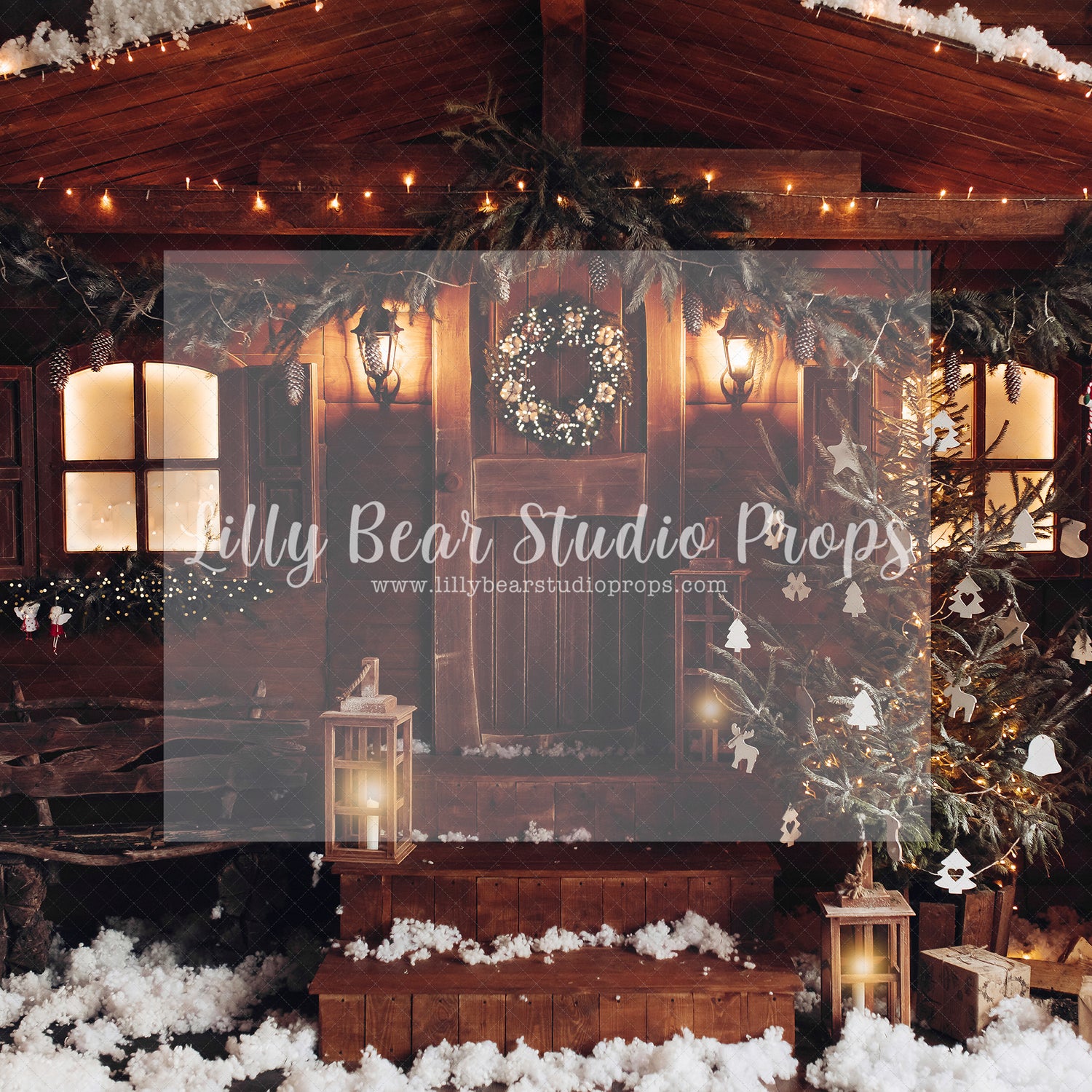 Christmas Den - Lilly Bear Studio Props, christmas, Cozy, Decorated, Festive, Giving, Holiday, Holy, Hopeful, Joyful, Merry, Peaceful, Peacful, Red & Green, Seasonal, Winter, Xmas, Yuletide