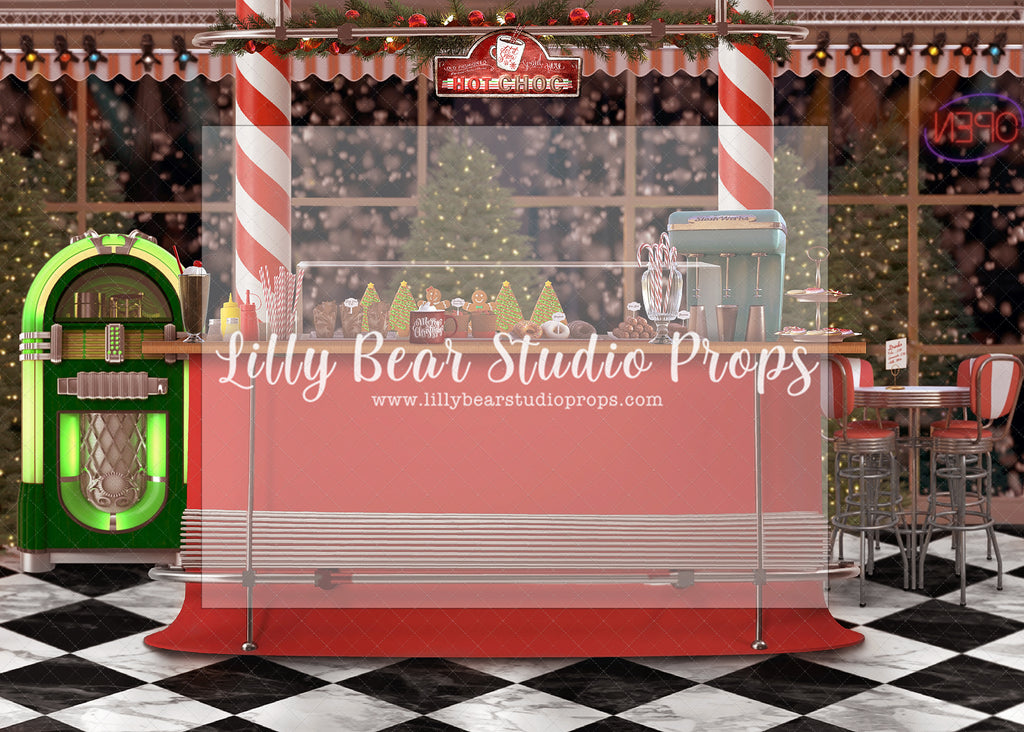 Christmas Diner - Lilly Bear Studio Props, christmas, Cozy, Decorated, Festive, Giving, Holiday, Holy, Hopeful, Joyful, Merry, Peaceful, Peacful, Red & Green, Seasonal, Winter, Xmas, Yuletide