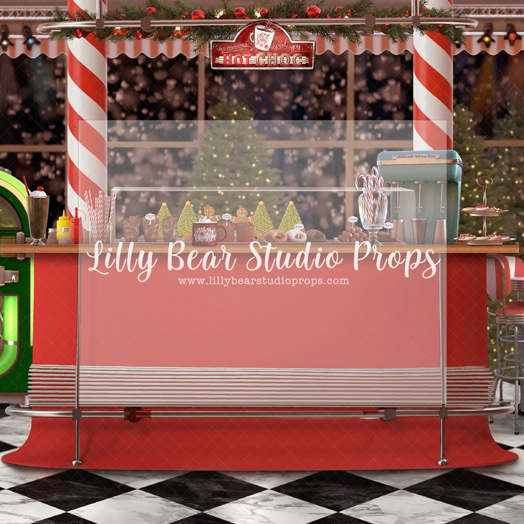 Christmas Diner - Lilly Bear Studio Props, christmas, Cozy, Decorated, Festive, Giving, Holiday, Holy, Hopeful, Joyful, Merry, Peaceful, Peacful, Red & Green, Seasonal, Winter, Xmas, Yuletide