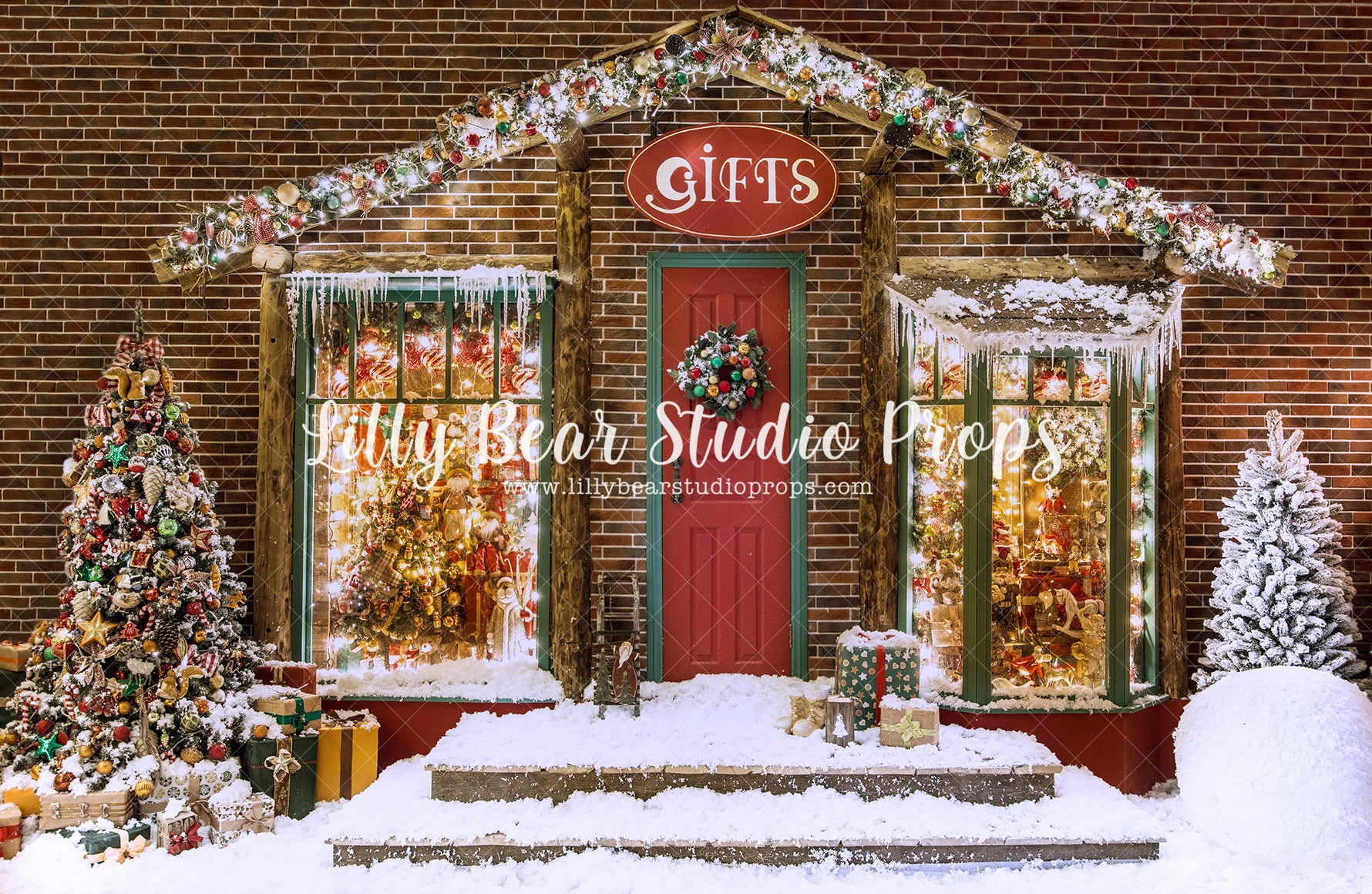 Christmas Gifts by Lilly Bear Studio Props sold by Lilly Bear Studio Props, candles - christmas - christmas fireplace