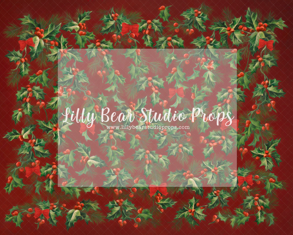 Christmas Holly - Lilly Bear Studio Props, christmas, Cozy, Decorated, Festive, Giving, Holiday, Holy, Hopeful, Joyful, Merry, Peaceful, Peacful, Red & Green, Seasonal, Winter, Xmas, Yuletide