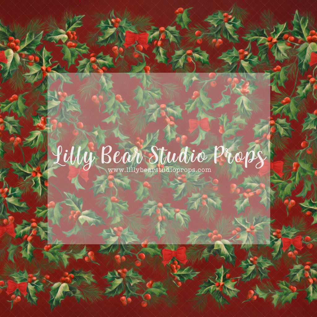 Christmas Holly - Lilly Bear Studio Props, christmas, Cozy, Decorated, Festive, Giving, Holiday, Holy, Hopeful, Joyful, Merry, Peaceful, Peacful, Red & Green, Seasonal, Winter, Xmas, Yuletide