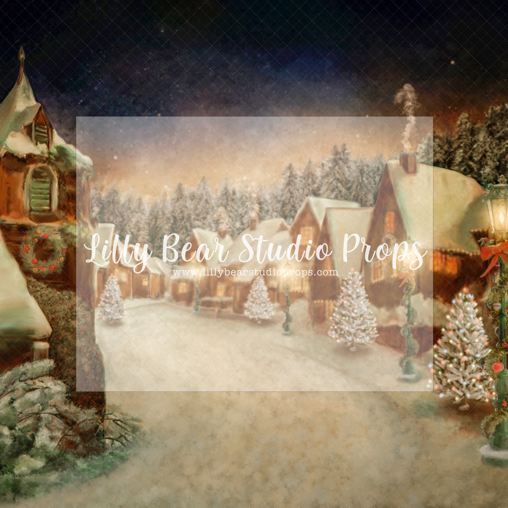 Christmas Village - Lilly Bear Studio Props, christmas, Cozy, Decorated, Festive, Giving, Holiday, Holy, Hopeful, Joyful, Merry, Peaceful, Peacful, Red & Green, Seasonal, Winter, Xmas, Yuletide
