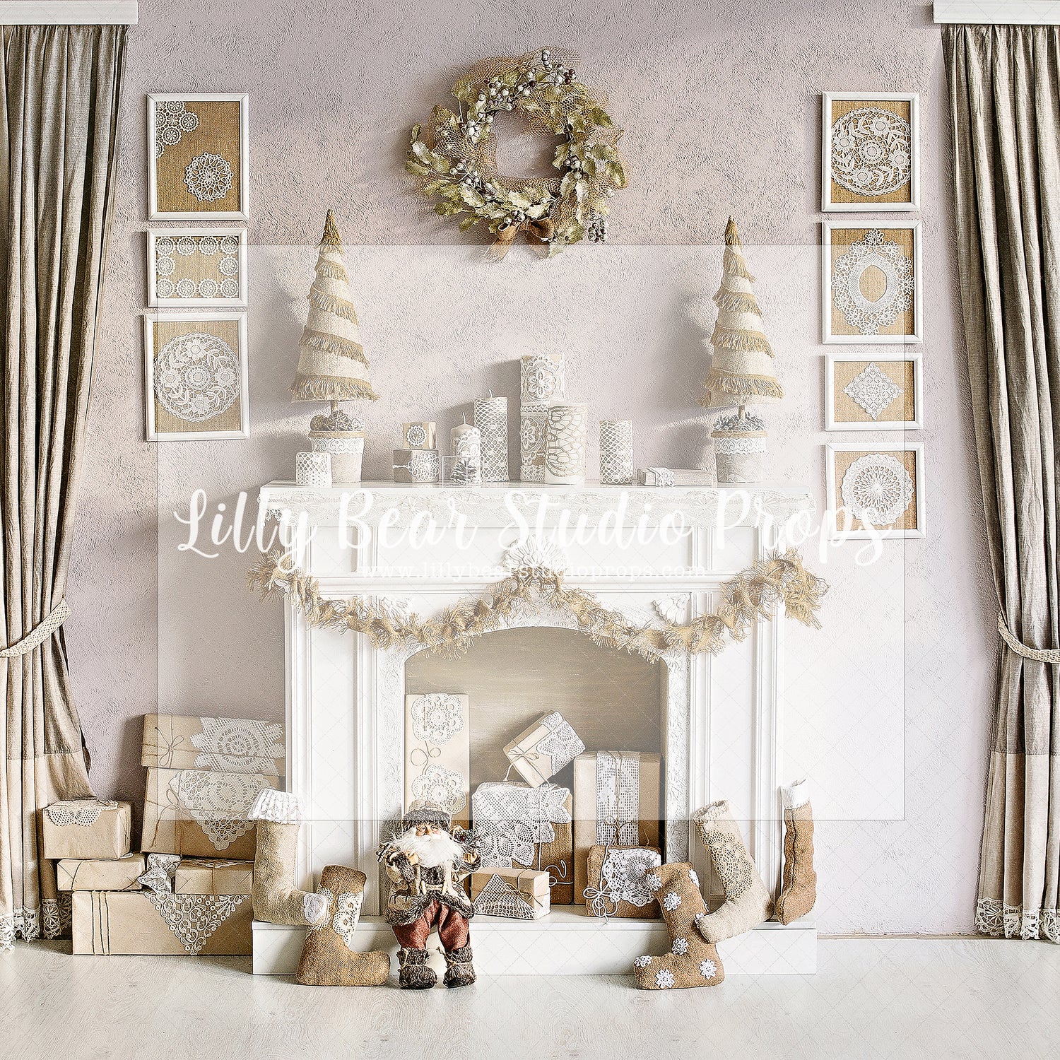 Christmas At Castle Hart - Lilly Bear Studio Props, christmas, Cozy, Decorated, Festive, Giving, Holiday, Holy, Hopeful, Joyful, Merry, Peaceful, Peacful, Red & Green, Seasonal, Winter, Xmas, Yuletide