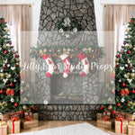 Christmas By The Hearth - Lilly Bear Studio Props, christmas, Cozy, Decorated, Festive, Giving, Holiday, Holy, Hopeful, Joyful, Merry, Peaceful, Peacful, Red & Green, Seasonal, Winter, Xmas, Yuletide