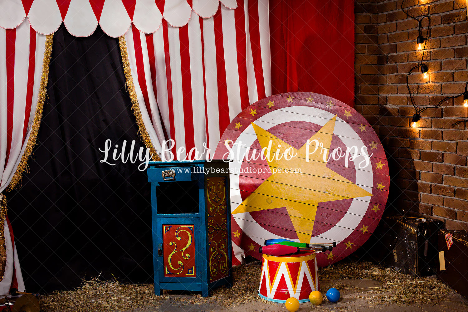 Circus Circus by Jessica Ruth Photography sold by Lilly Bear Studio Props, circus - dumbo - Fabric - FABRICS - ringmast