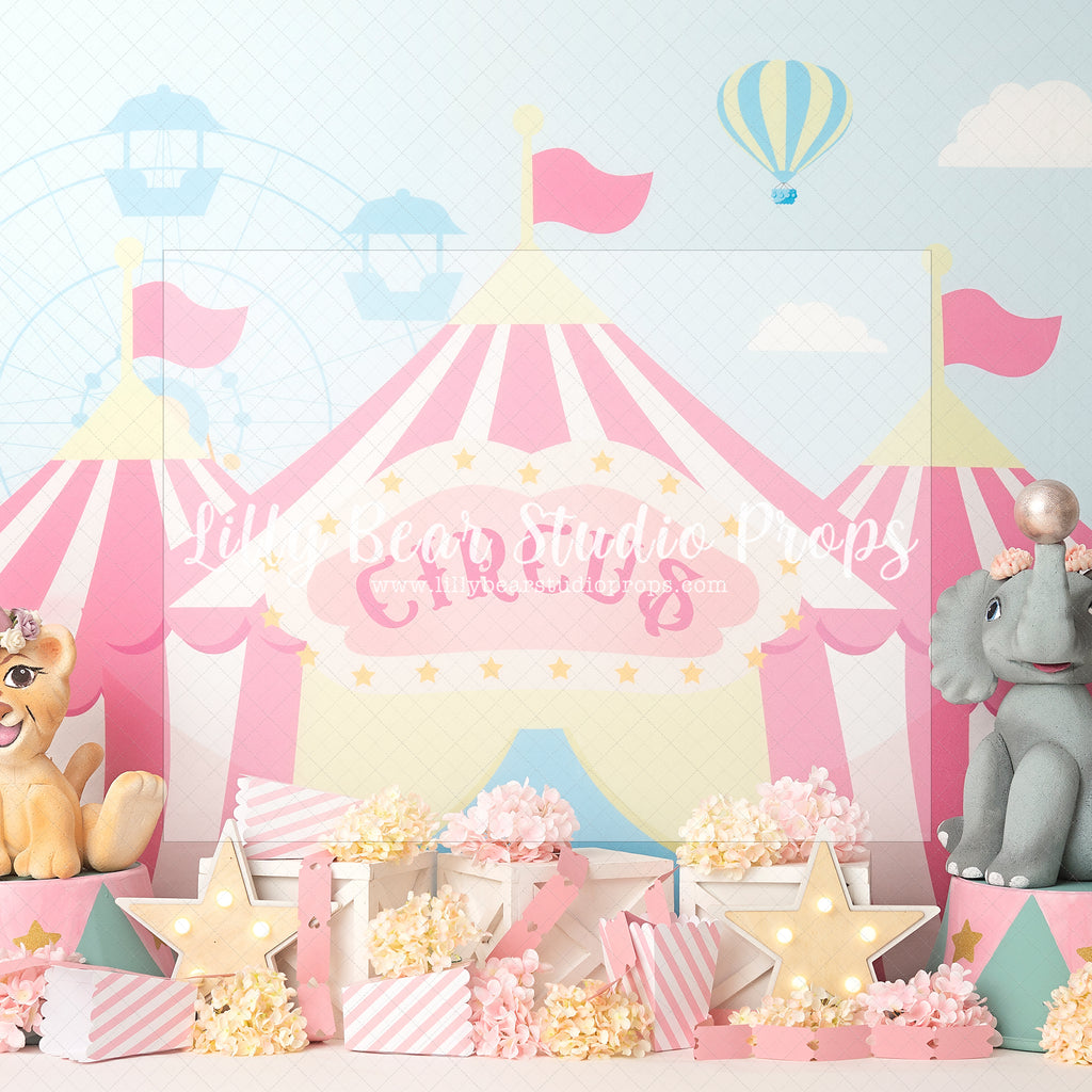 Circus Glam - Lilly Bear Studio Props, circus, circus elephant, circus fair, circus fun, circus horse, circus lion, circus ride, circus show, circus tent, girl circus, lets go to the circus, magic circus, pink circus, purple circus, Wrinkle Free Fabric