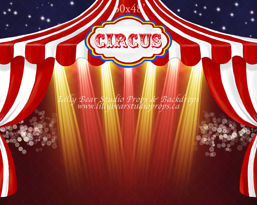 Circus by Jessica Ruth Photography sold by Lilly Bear Studio Props, circus - dumbo - Fabric - FABRICS - ringmaster - Wr