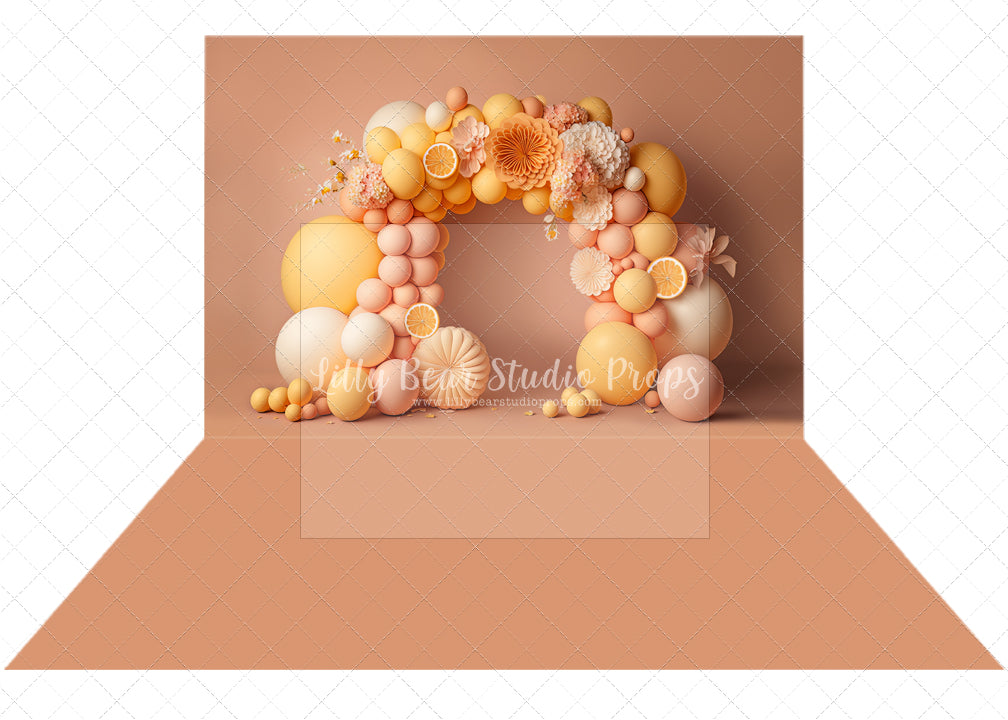 Clementine Balloon & Peach Solid Combo