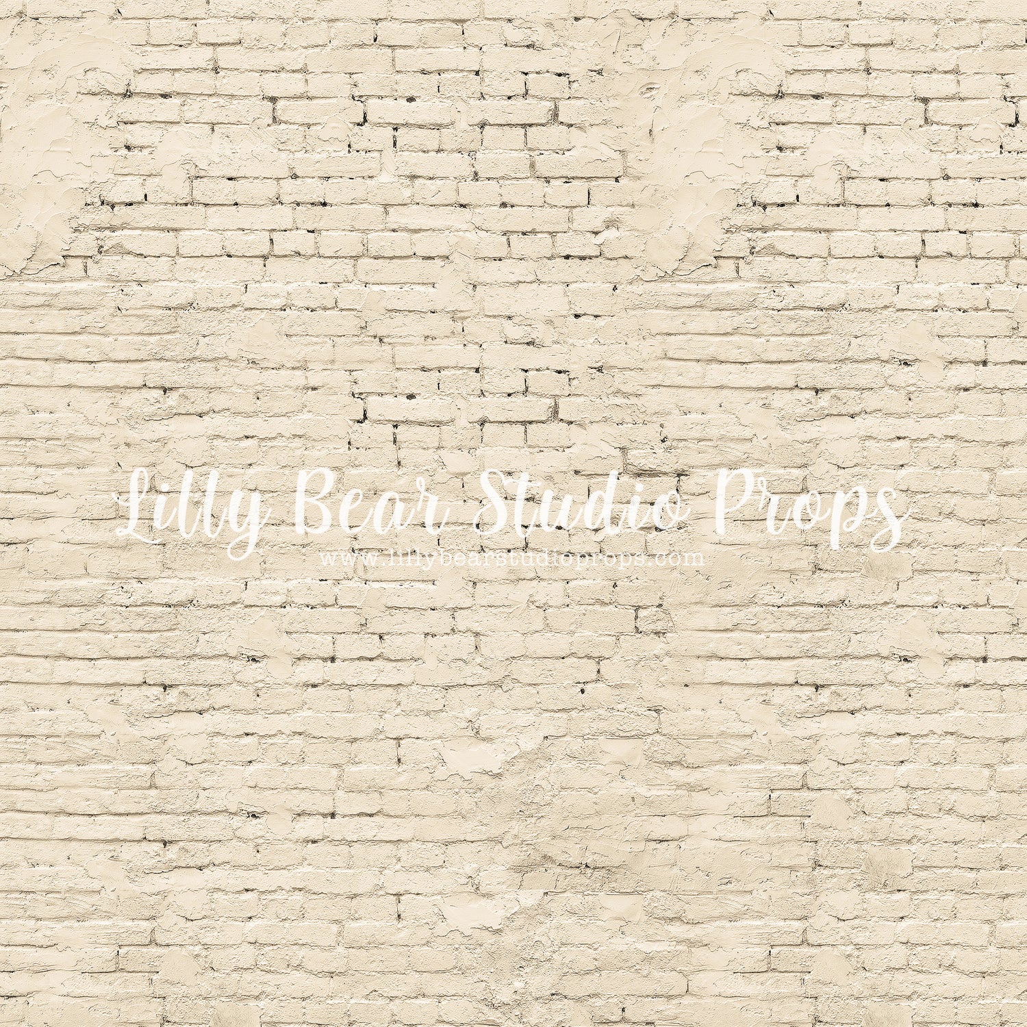 Clifton Brick by Lilly Bear Studio Props sold by Lilly Bear Studio Props, backdrop - beige brick - cream - cream brick