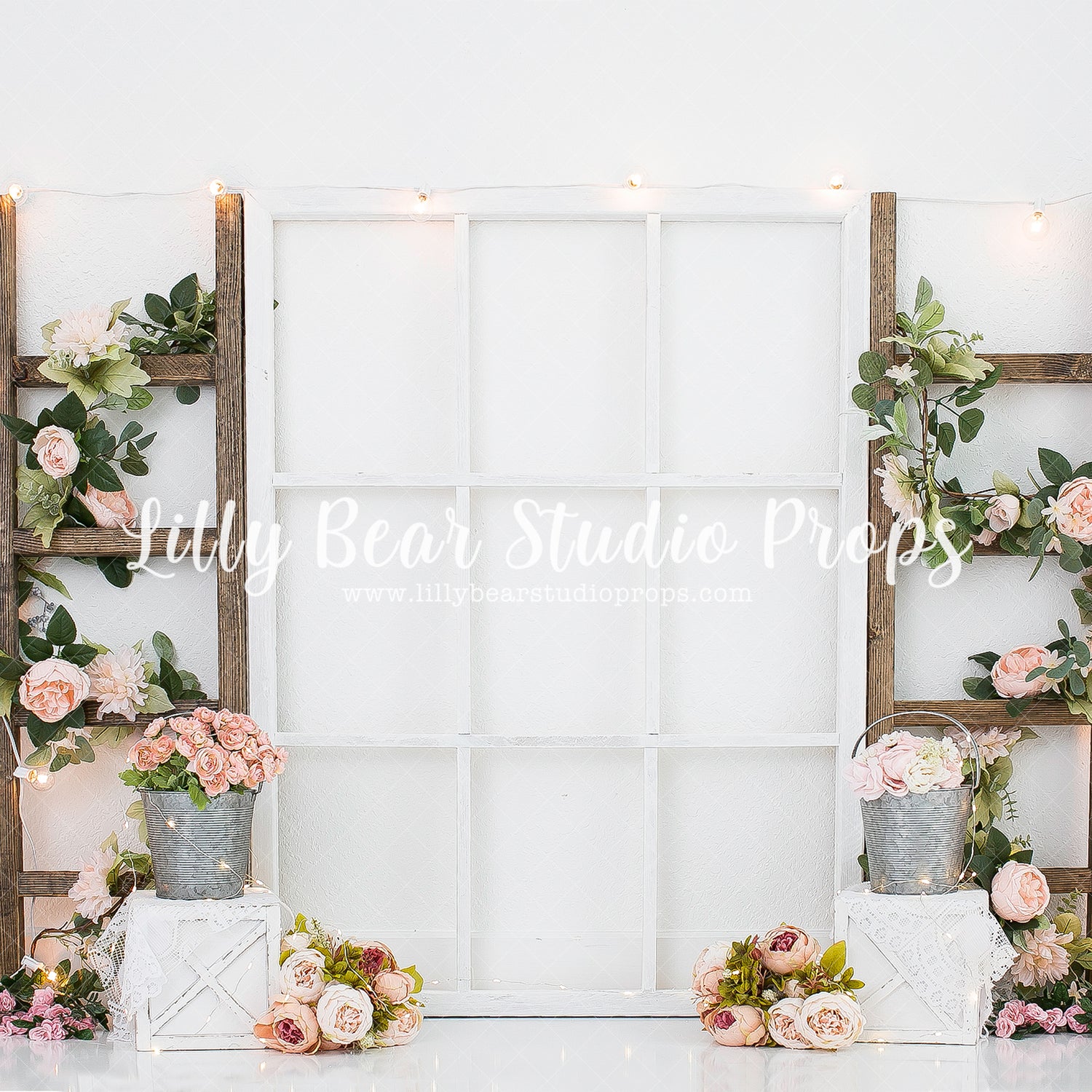 Climbing Flowers by Karissa Knowles Photography sold by Lilly Bear Studio Props, Fabric - floral - flower - flowers - f