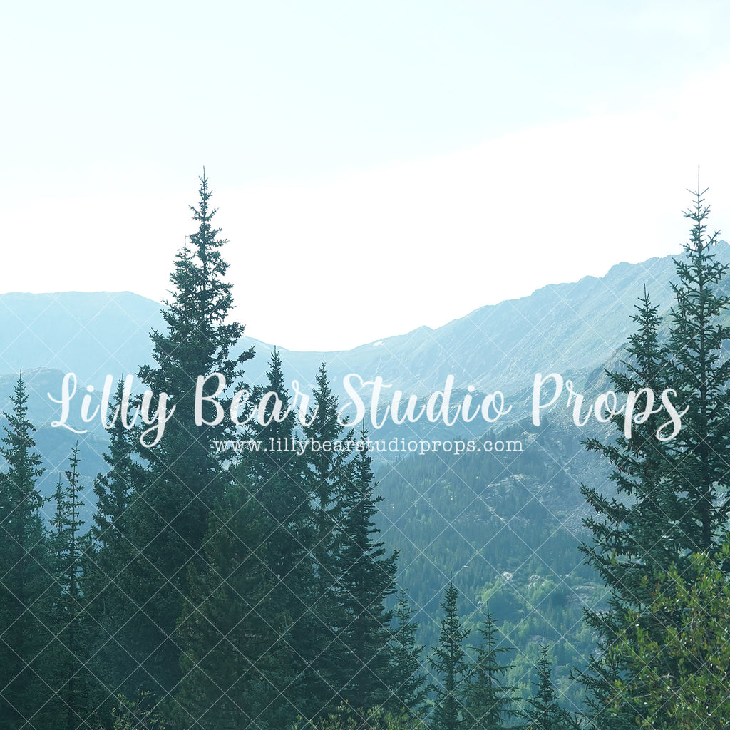 Colorado Horizon - Lilly Bear Studio Props, camping, forest, little wild one, mountain forest, mountains, pine forest, pine tree forest, pine tree mountain, wild one