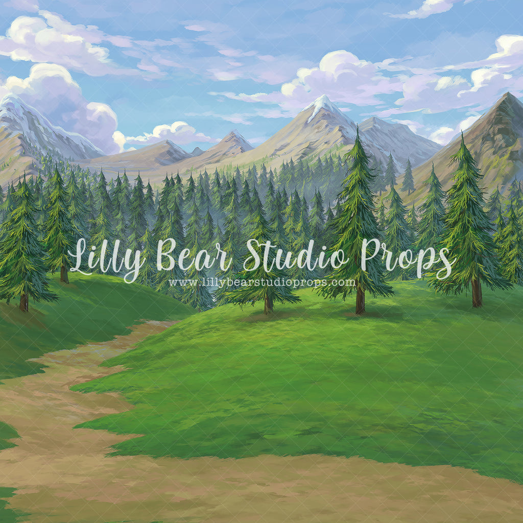 Colorado by Lilly Bear Studio Props sold by Lilly Bear Studio Props, colorado - Fabric - FABRICS - forest - hills - woo