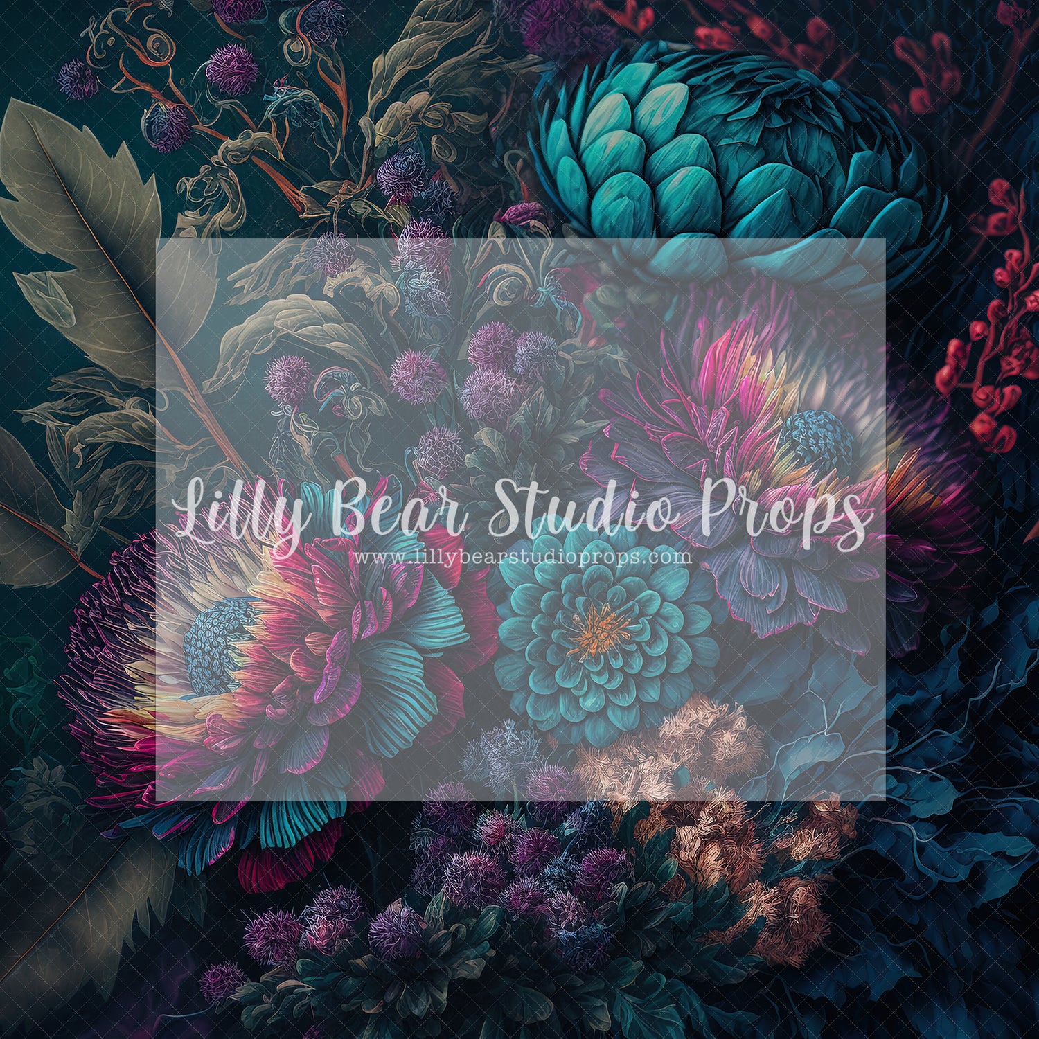 Colour Me Peacock Floral