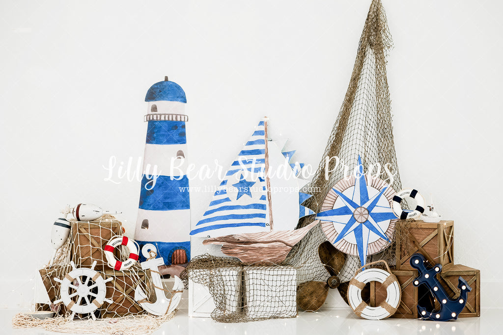 Come Sail With Me - Lilly Bear Studio Props, anchor, arrows, barn, barn doors, barnwood, boat, country, farm, farmhouse, farmhouse chic, lantern, lights, plants, sailboat, sailor, ship, stars, welcome aboard, wood