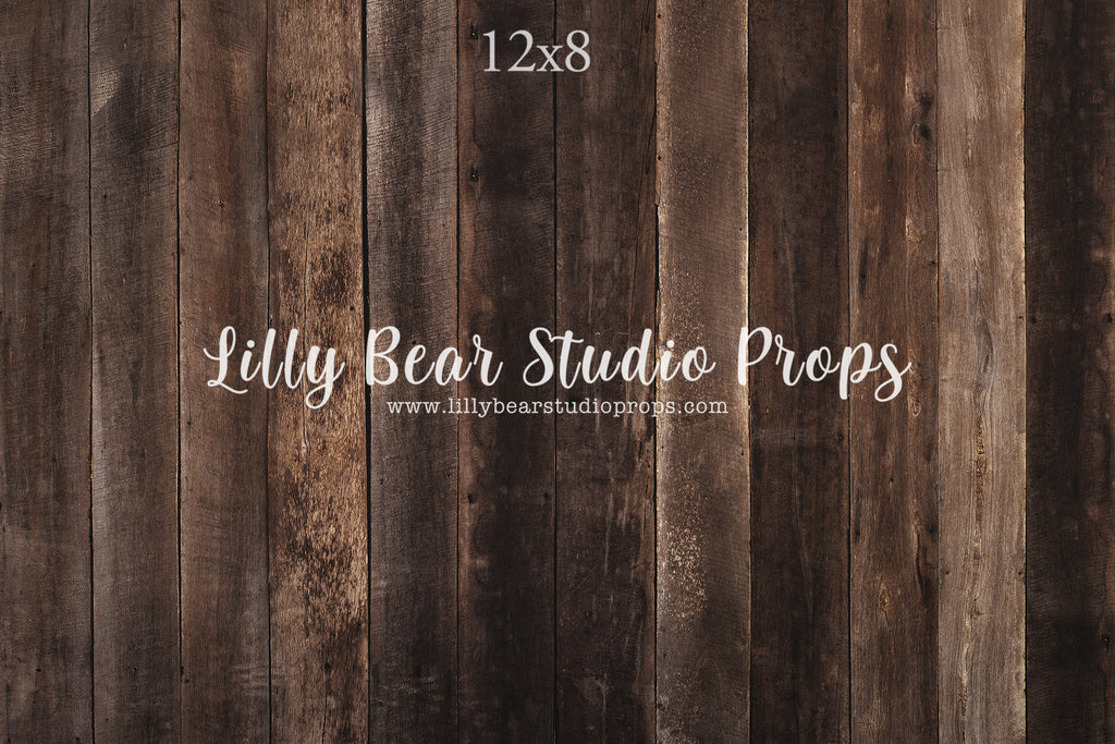 Connor Vertical Wood Planks Floor by Lilly Bear Studio Props sold by Lilly Bear Studio Props, barn wood - brown wood