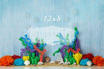 Coral Reef by Lilly Bear Studio Props sold by Lilly Bear Studio Props, baby shark - coral - Fabric - FABRICS - fish - o