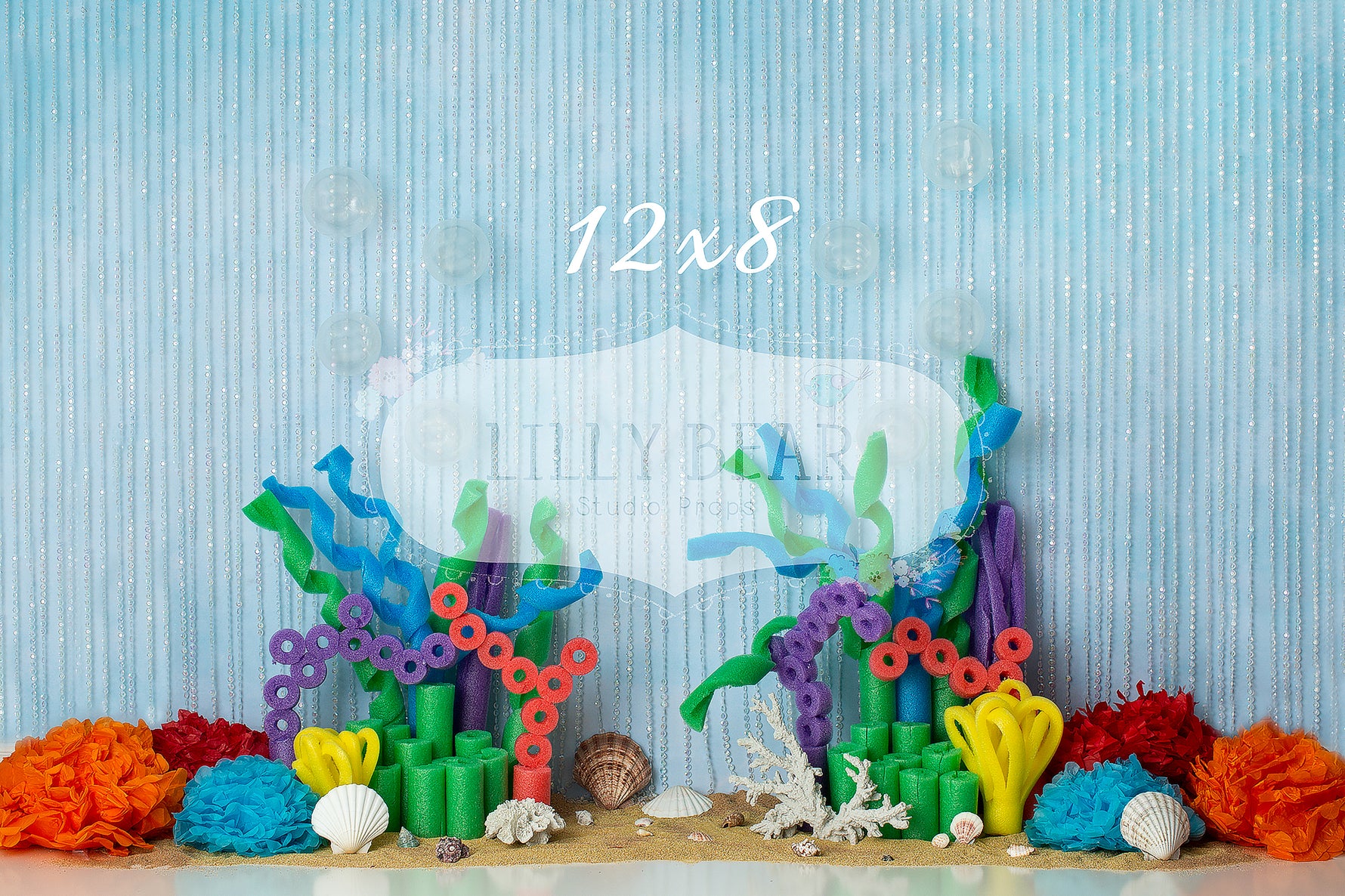 Coral Reef by Lilly Bear Studio Props sold by Lilly Bear Studio Props, baby shark - coral - Fabric - FABRICS - fish - o