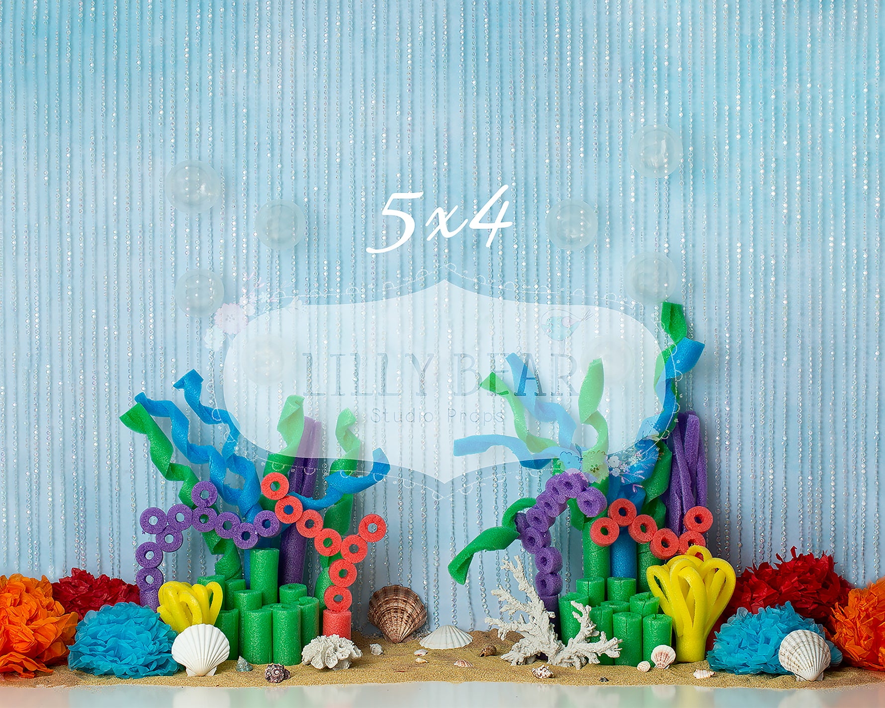 Coral Reef by Lilly Bear Studio Props sold by Lilly Bear Studio Props, baby shark - coral - Fabric - FABRICS - fish - o