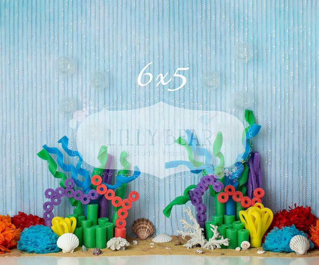 Coral Reef by Lilly Bear Studio Props sold by Lilly Bear Studio Props, baby shark - coral - Fabric - FABRICS - fish - o