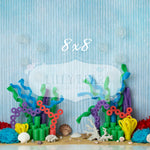 Coral Reef by Lilly Bear Studio Props sold by Lilly Bear Studio Props, baby shark - coral - Fabric - FABRICS - fish - o