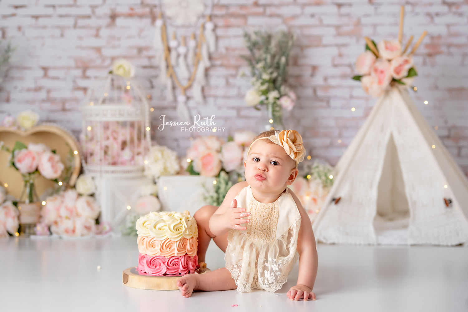 Creamy Floral Boho